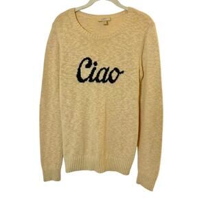 Ann Taylor LOFT "Ciao" crewneck sweater 100% cotton Women's sz. S